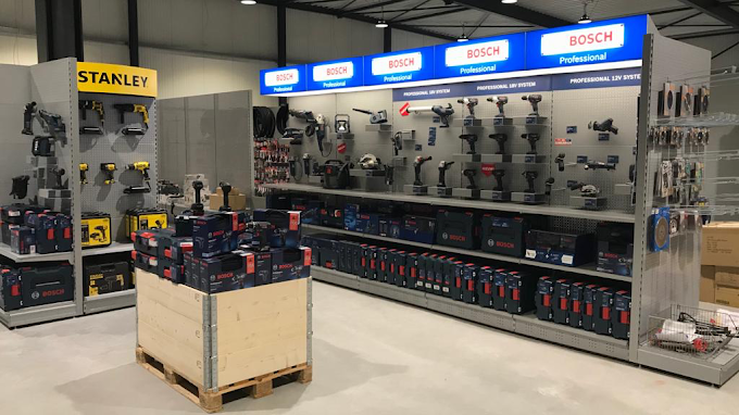Bosch Professional afdeling in de winkel